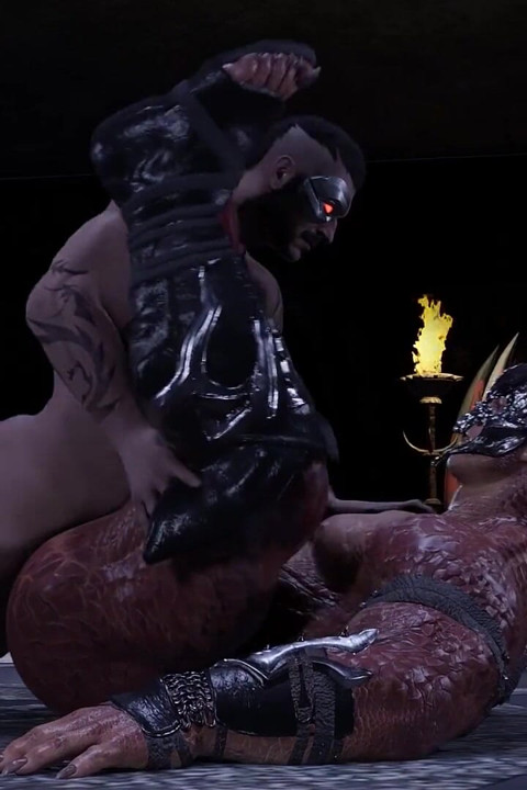 Lustful Kombat 3 - Shao Kahn XXX Kano Scene