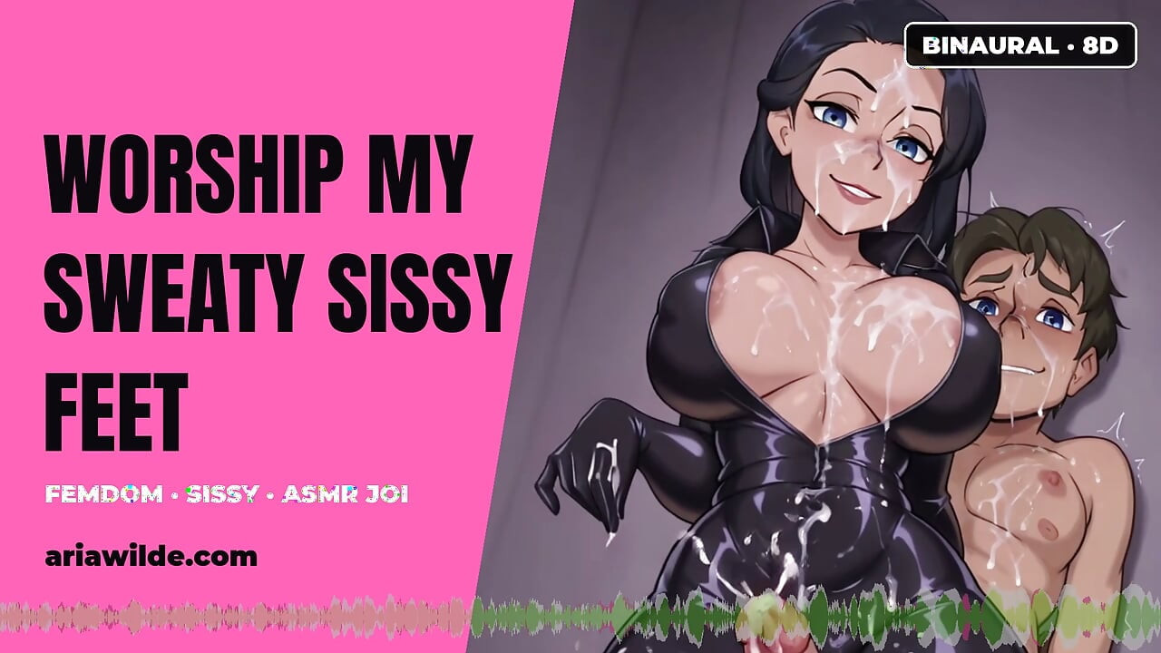 Sambahin ang Aking Malapot na Sissy Paa Femdom ASMR JOI BINAURAL