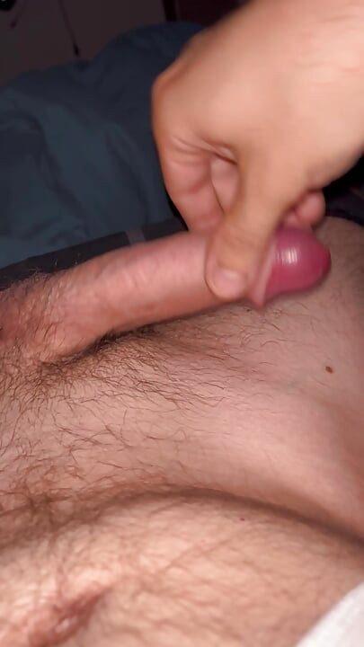 Double cumshot handjob solo