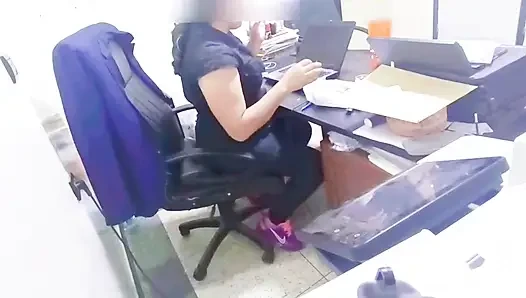 My boss fucked me in his office until my legs started to shake