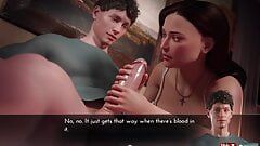 Genesis düzeni - seks sahnesi #20 - masum kız ağzına sert boşalmama neden oluyor - 3d oyun 60 fps