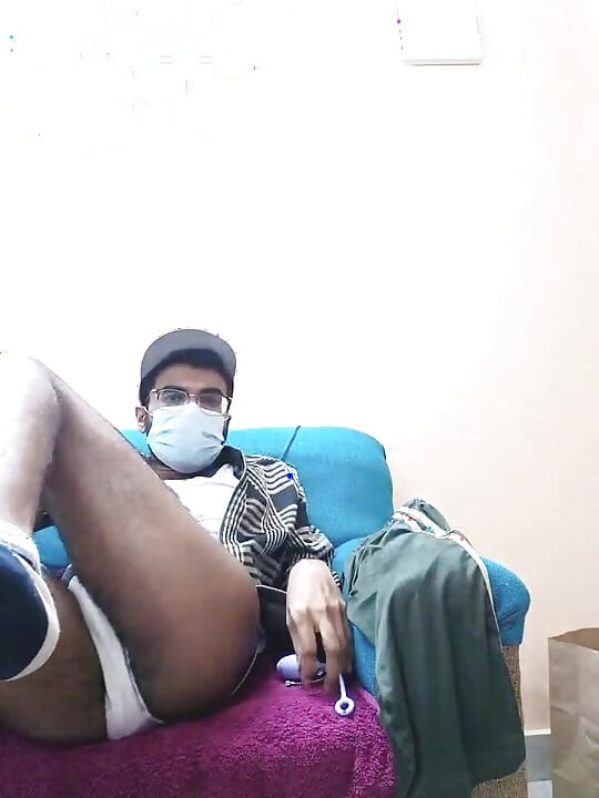 Desi indian guy webcam hot fucking his tight ass holewith vibrator and jerking his cock and until he cums
