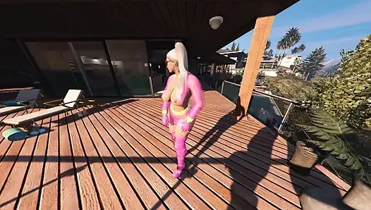 GTA 5 Franklin Hires Premium Lady in his Vinewood Mansion PART1