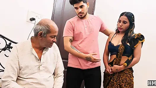 Indian Desi Bollywood Style stepfather, Stepson  Stepsister Hardcore Sex Video