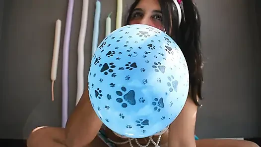 Paskalya tavşanı sakso çekiyor ve pop baskılı balonlar 4u - bunny looner