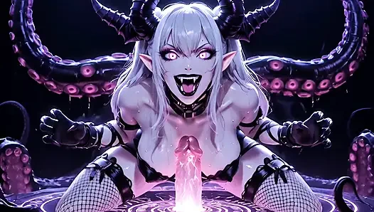 Cyber Demoness BBW Doll Dark Palace Ride - Huge Tits Big Ass Milking Squirting 3D CGI 8K