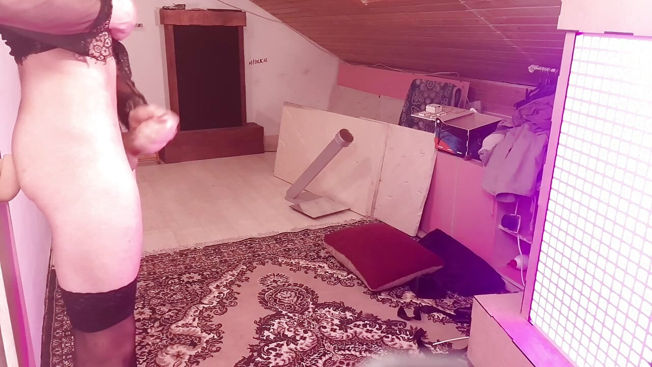 Hard anal masturbation