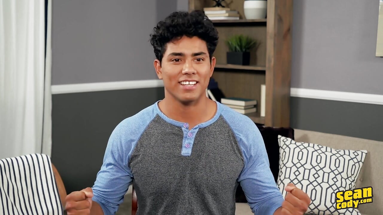Sean Cody - Latin Eddie Shows off His Big Dick for a Heavy Solo Masturbation Clip in the Room