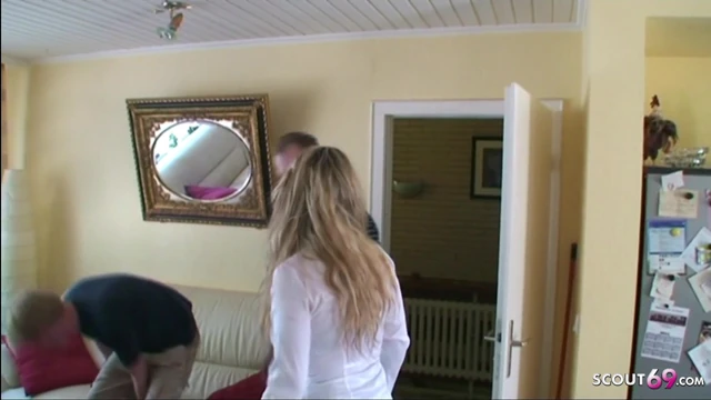 German Mature Teaches Monster Cock Stepson and Friend to Fuck