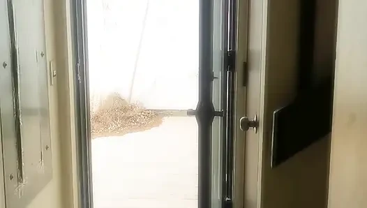 Stepping Outside to tease my neighbours while wearing Hijab