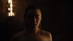Maisie Williams (Aria Stark) Naked Sex Scene GOT S8 E2