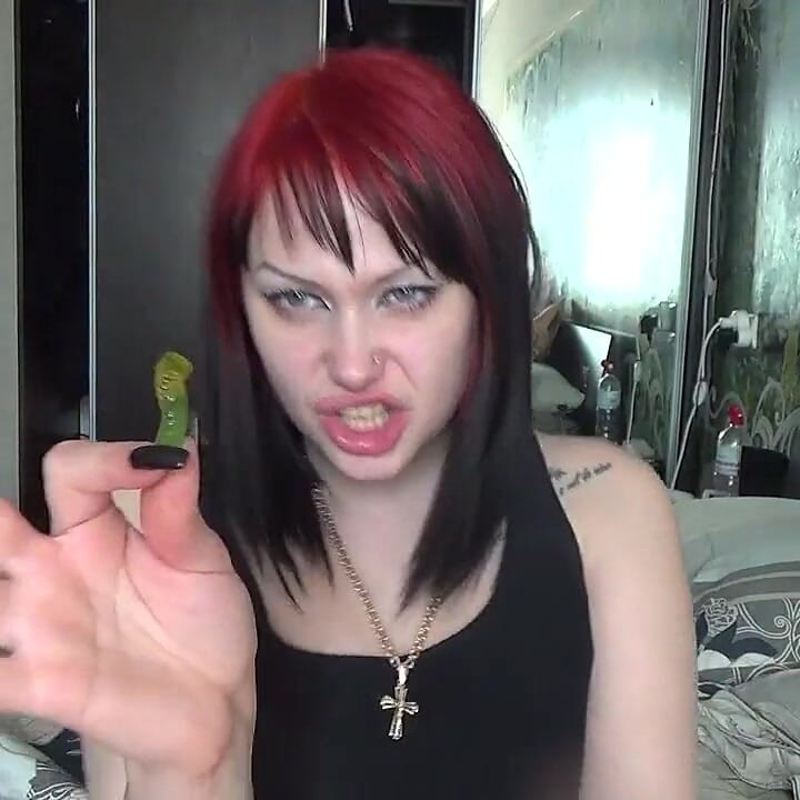 Eating candy worns and I will eat you too