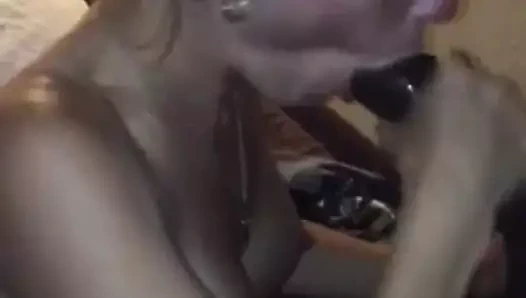 sexy wife sucks a huge black cock for the first time