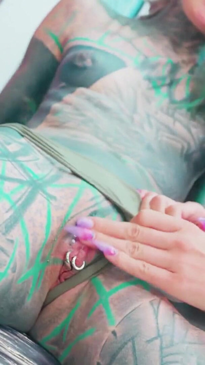 Tattoo Threesome Gone Wild Heavily Inked Artist Pounds Friend's Ass Mid Ink & Cums on Fresh Tattoo | Clip 2