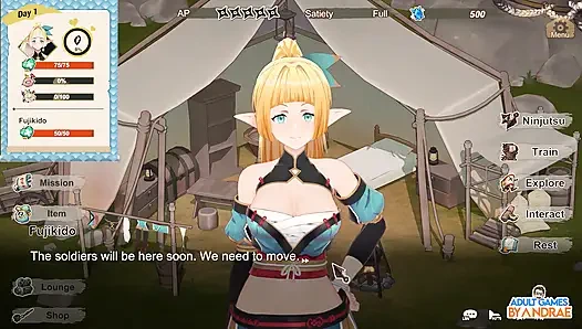 Flee, My Elven Ninja! 3D Gameplay Part 1