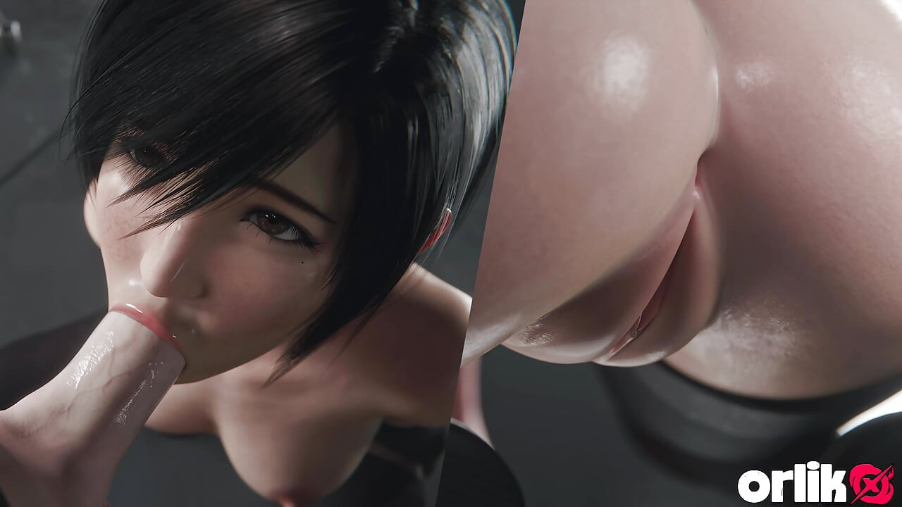 Yuffie Final Fantasy 7 Helt naken Blowjob-tjeneste - Våt og rotete 4K 3D-animasjon