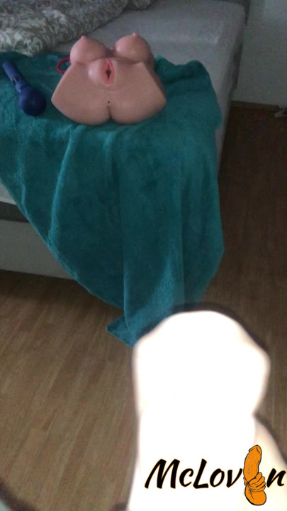 playing with my masturbator