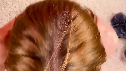 Cute blonde gets a good fuck and a Huge Facial - POV