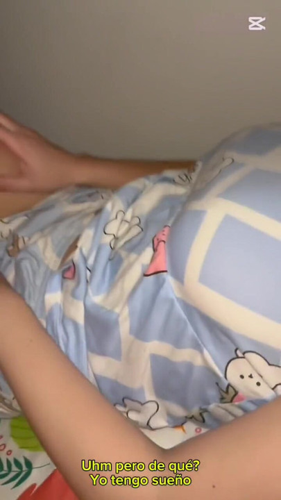 Sharing a bed with stepsister secretly almost caught us convinces me to fuck her | Clip 1