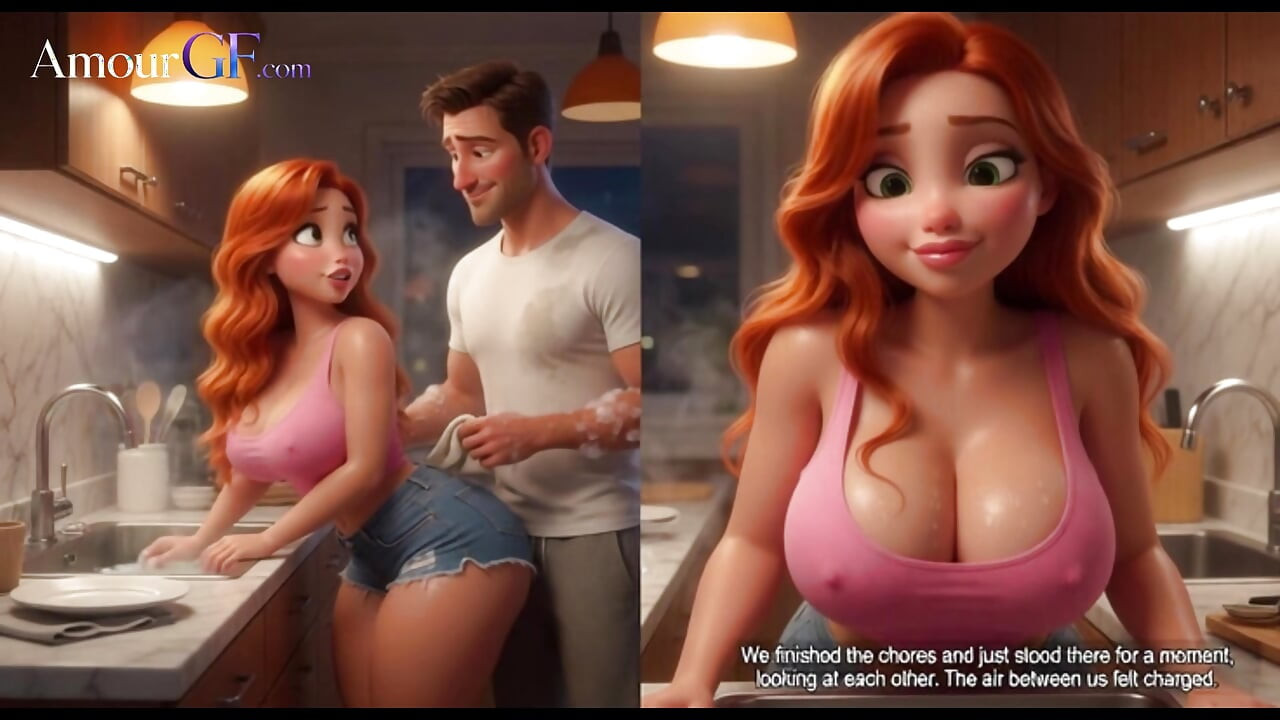 Pasien brunette animasi 3d telanjang untuk pemeriksaan gyne yang intens