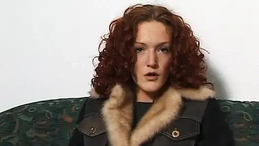 Cute redhead fingering her love hole