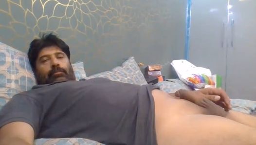 Pakistani Dad play With Cock