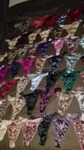 My Victoria secret second skin satin thong collection