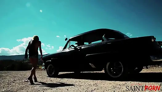 Monique Alexander Gets a Pussy Pounding in a Vintage Muscle Car