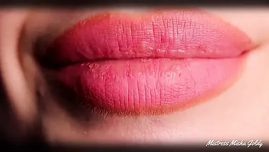 Cum with me everyday during 1 month! Day 7 - lip tease & worship
