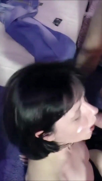 Emotional moment from "Amateur FFM Threesome Sex with German Mature and Two Guys"