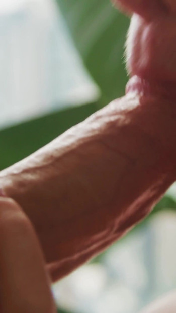 Spectacular moment from "Blonde model drools all over her boyfriends cock"