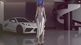 MMD R-18アニメの女の子のセクシーなダンス(クリップ104)