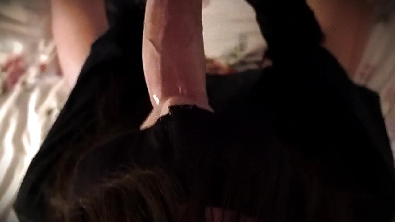Hard deepthroat learning for this whore - She sucked the last drop of my cum