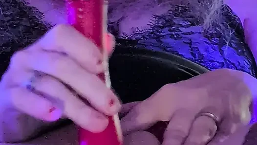 Elara Plays with her Vibrator and Gets Her Feet Cum On!