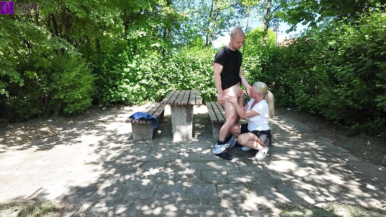 Public AO stranger fuck with creampie and muzzle at a rest area! Full Movie