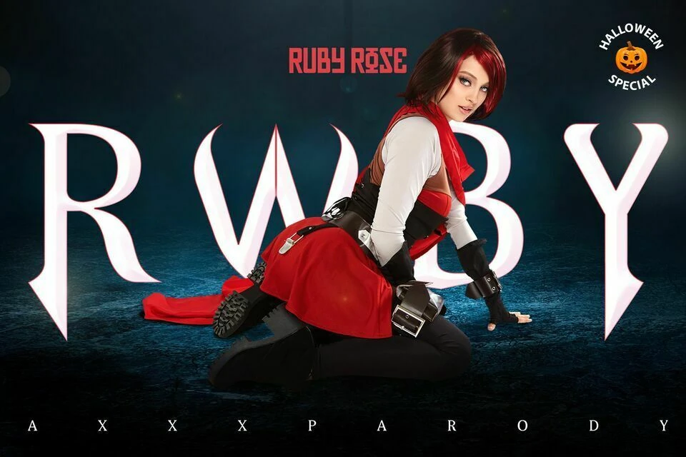 Awek berambut merah Maddy May as Rwby Ruby dapat batang awak vr lucah