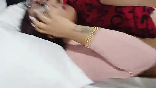 Brunette with Big Natural Tits Fucks Deliciously and Without a Condom I Found Her on a Dating App