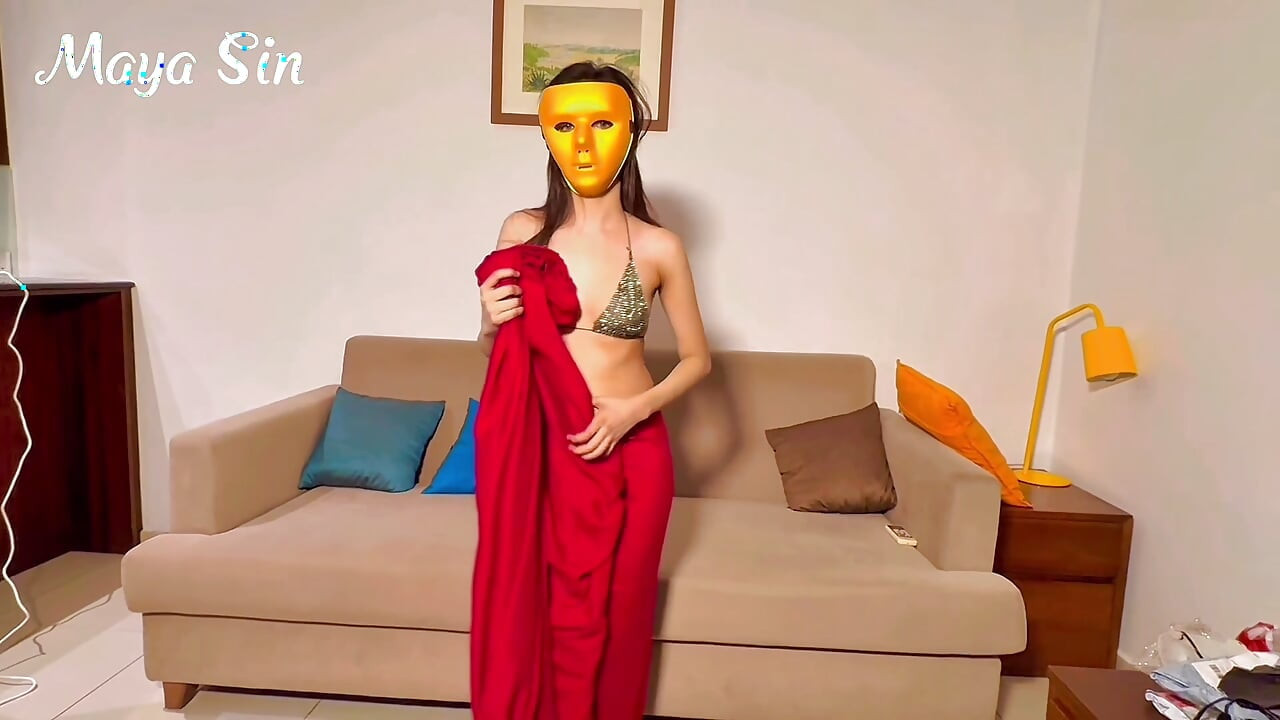 Hot New Petite Desi Indian College Slut Strips Online To Earn A Living - Maya Sin