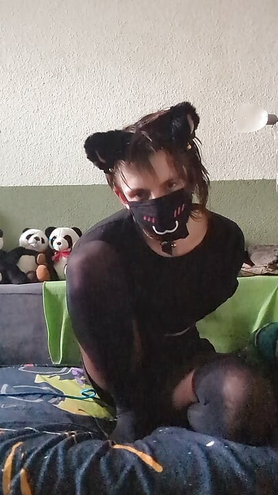 enyoing my hands bound behind my back