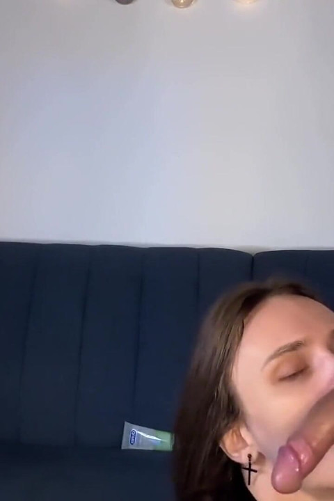Deepthroat Blowjob From the Side, with a Little Tongue
