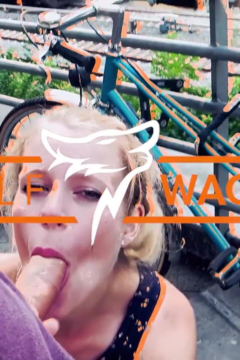 Coffee date with blonde slut mature Milf April Paisley - sip, blowjob, fuck!