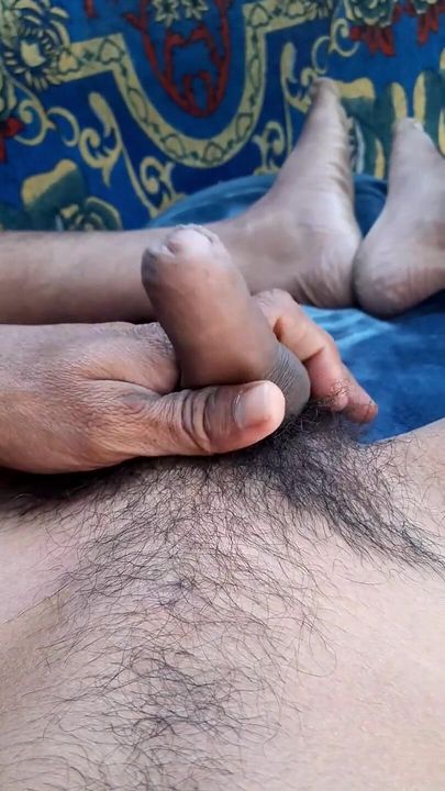 Soft Black Cock Handjob Massage Indian Man Fuck