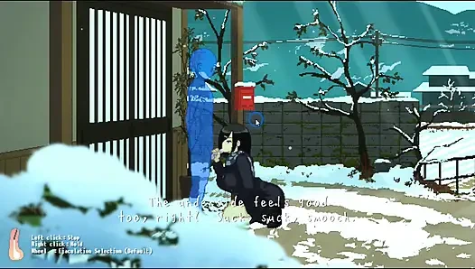 Hentai oyunu - büyük memeli bebek soğuk havada sert seks