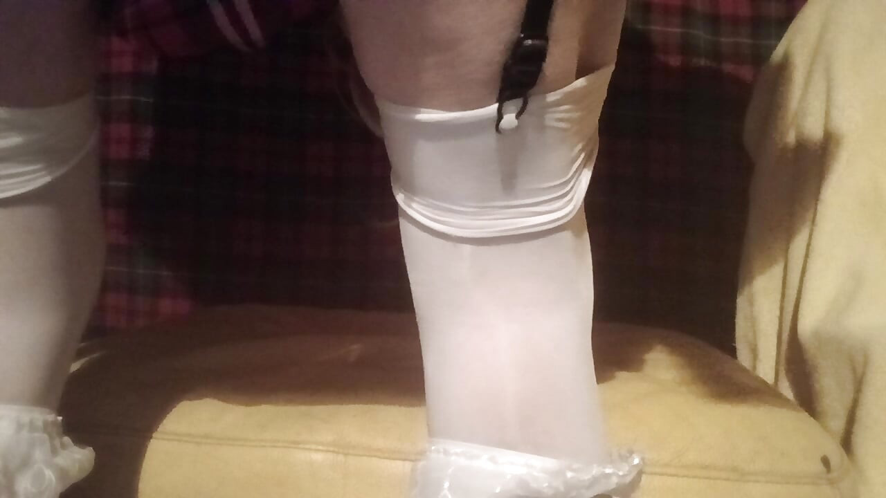 Panty boy has a toy
