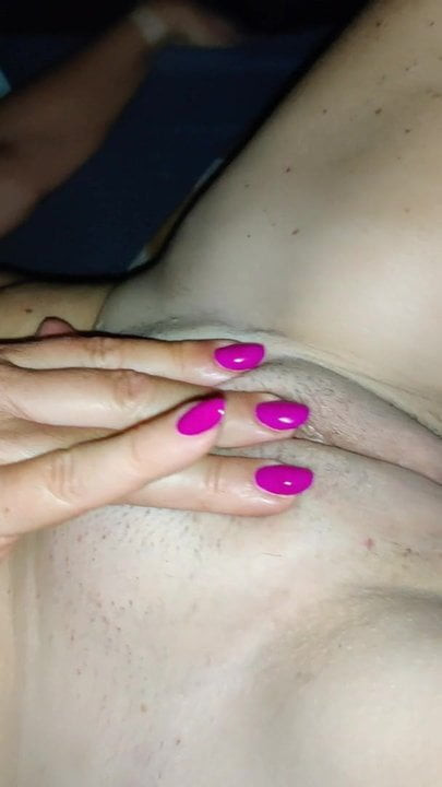 Wife playing with her pussy