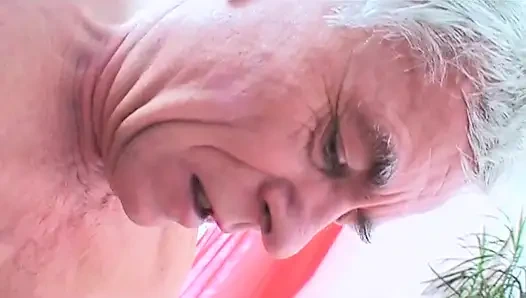 Dirty stepgrandpa spies on his young girl