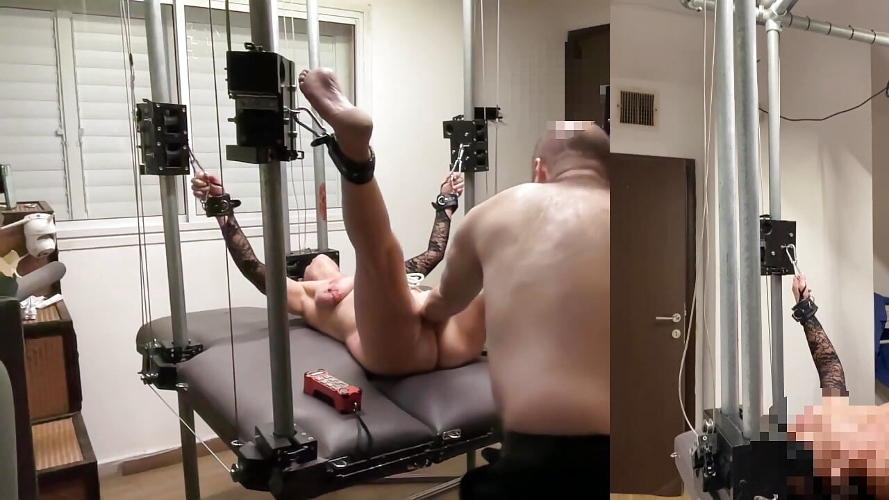 BDSM home-session Yoggi mit Ann, mit meiner konstruktor-maschine