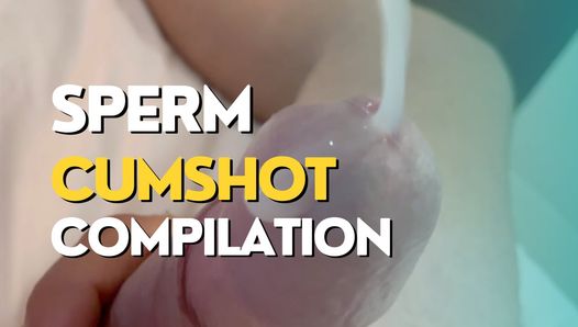 A lot of Sperm compilation cumshots