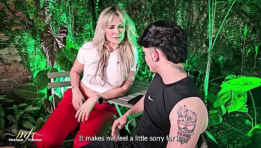 I bring my stepson's friend home so he can fuck my pussy with his big cock - Monique Fuentes & Big Jackson