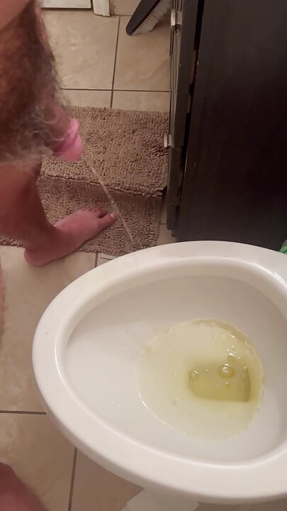トイレでおしっこをする